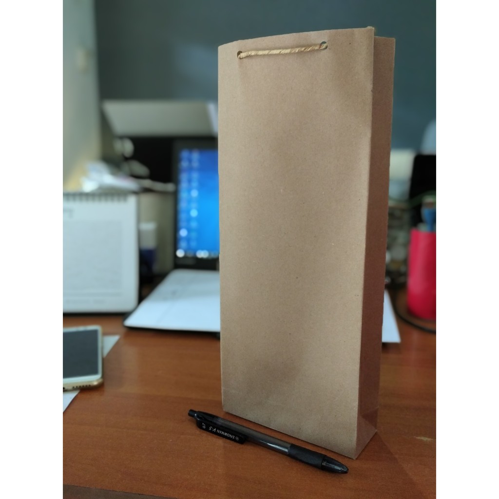 

Paperbag polos craft coklat sandal uk: 12 x 5 x 30