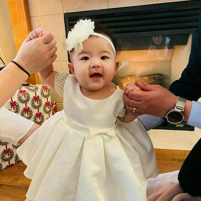 READY gaun amelia pearl Baju baptis aqiqah ulang tahun mewah by neychan