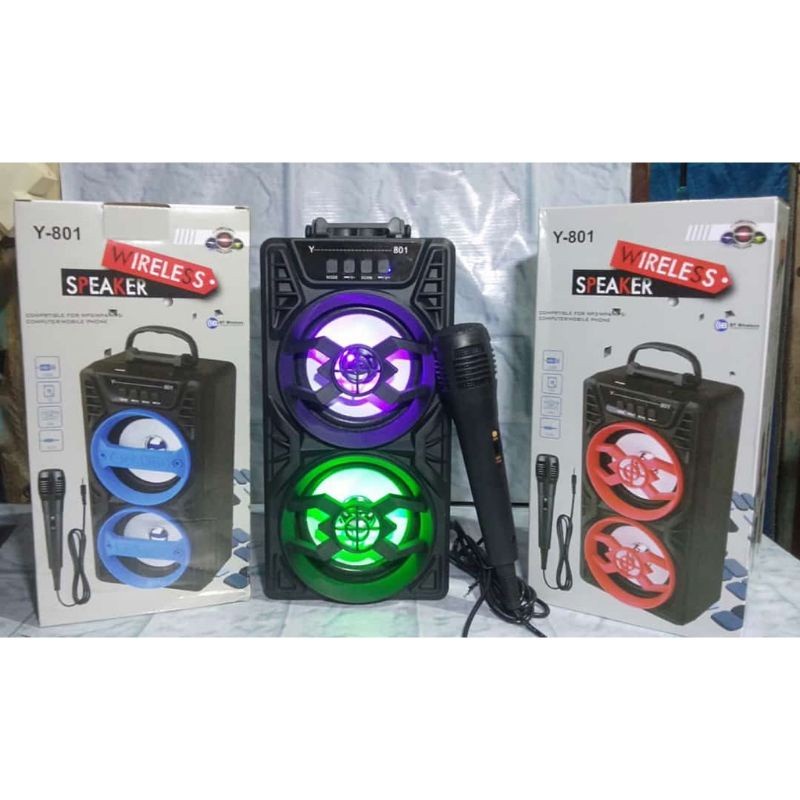 SPEAKER BLUETOOTH PORTABEL KARAOKE FREE MIC PJ 81/82 SPEAKER AKTIF TERMURAH JPJ-07 - XOBOX