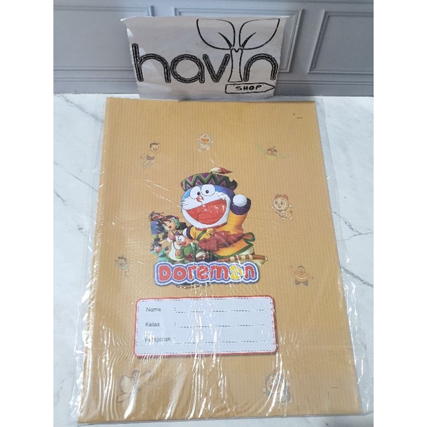 SAMPUL BUKU-Coklat Doraemon KWAR