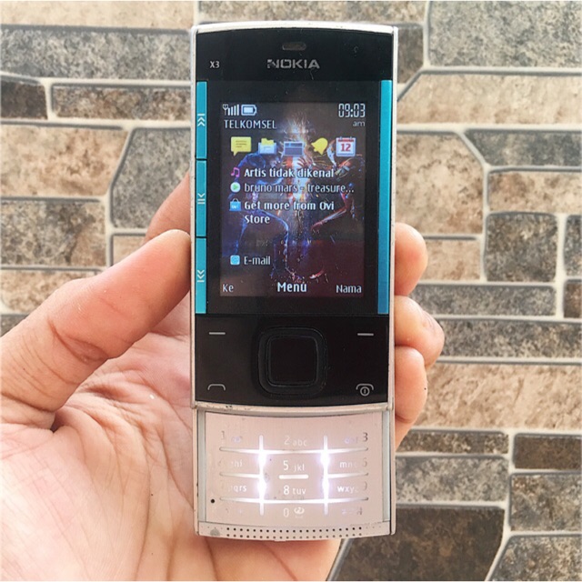 Terjual Nokia X3 Xpress Music Hp Jadul Second Original X3 00 Biru Slide Klasik Handphone Nostalgia Shopee Indonesia
