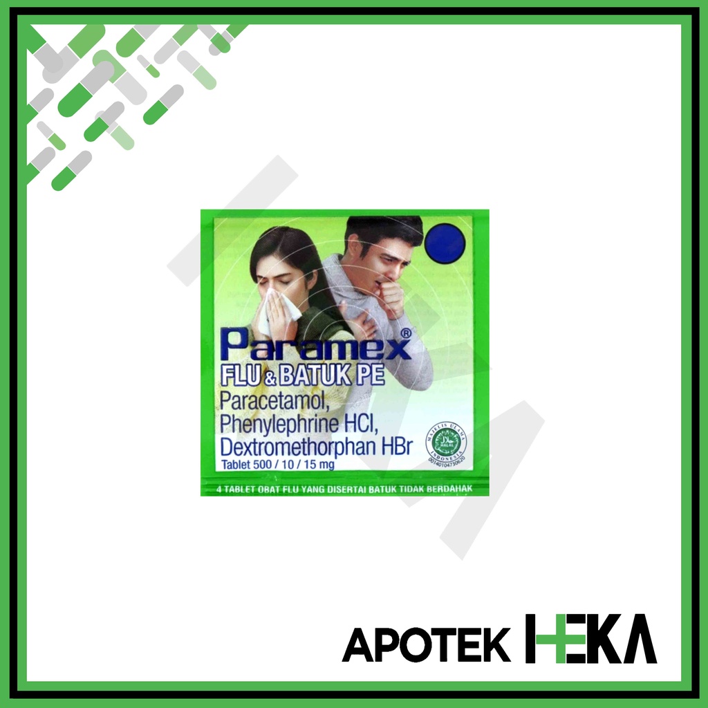 Paramex Flu dan Batuk Tablet Strip isi 4 Tablet (SEMARANG)