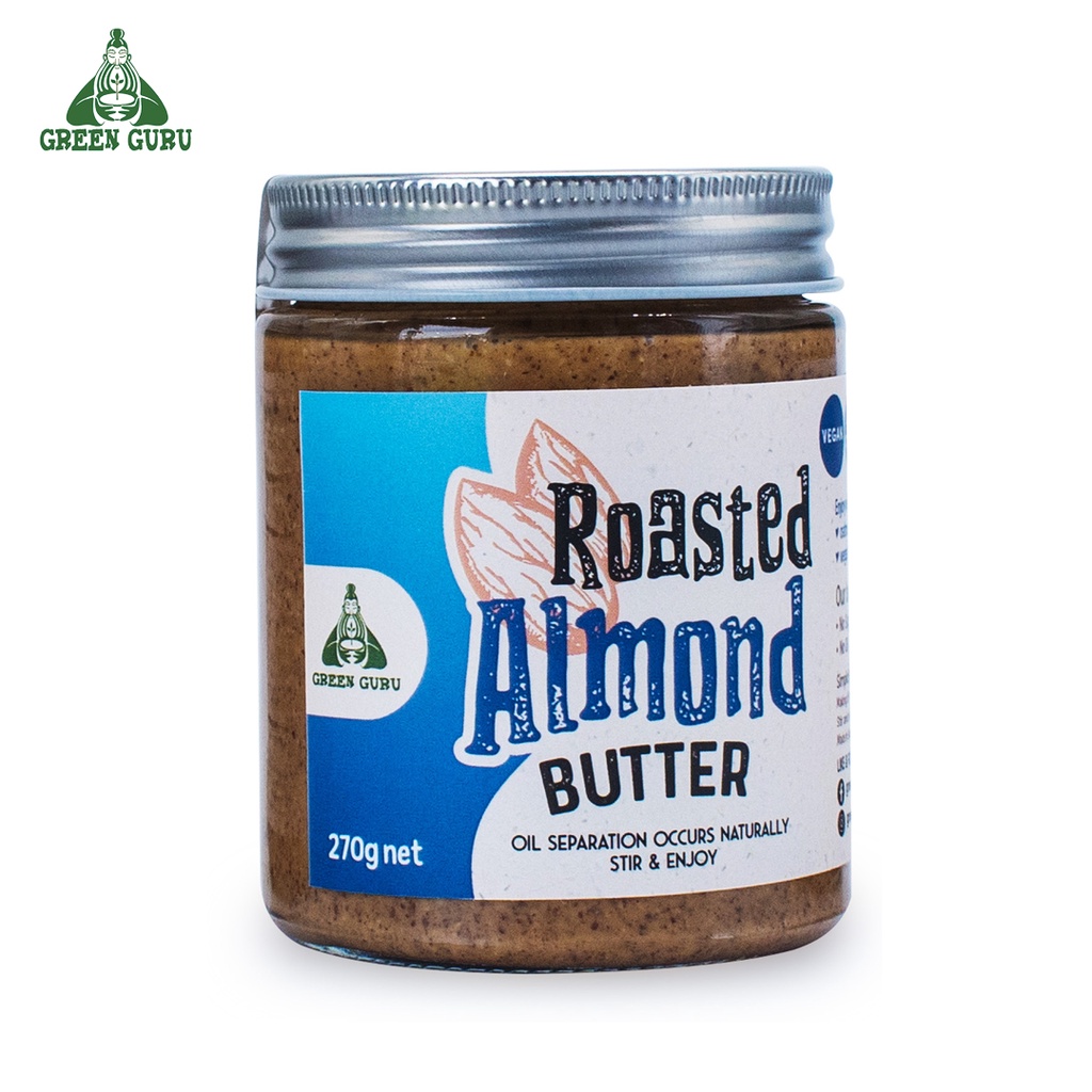 

Roasted Almond Butter 270Gr (Unsweetened, Gluten Free, Vegan, Keto)