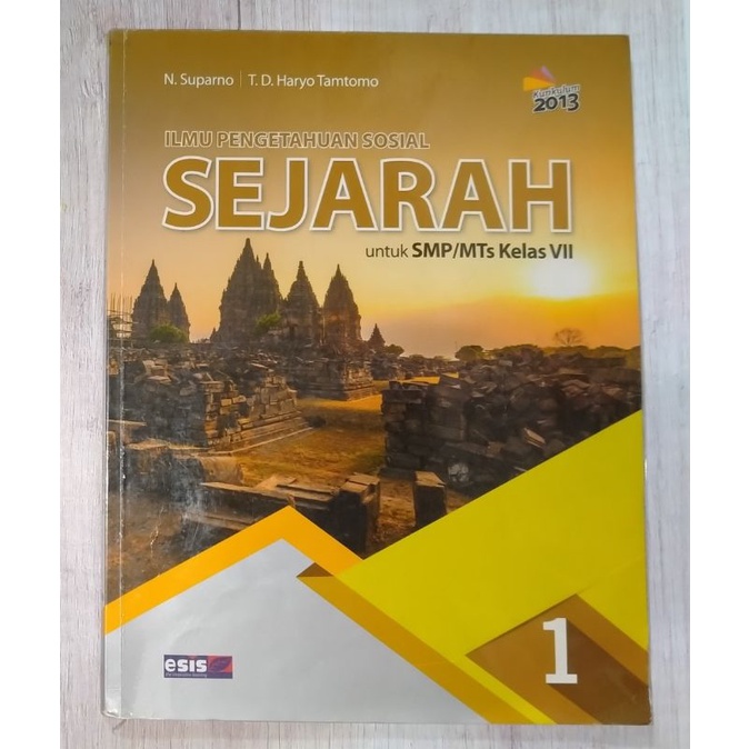 Buku Cetak Sejarah Esis Kelas 7 8 SMP K13