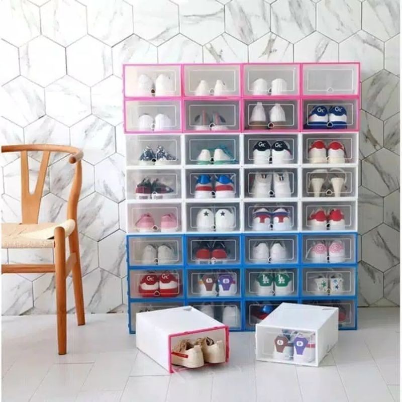 Kotak Sepatu Lipat Ukuran L (bisa muat sampai size 44)