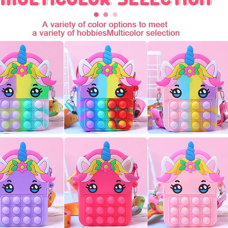 "SKO. 770206" TAS POP IT MOTIF CEWEK / TAS POP IT MOTIF PONY / TAS POP IT ANAK MURAH / TAS POP IT KA