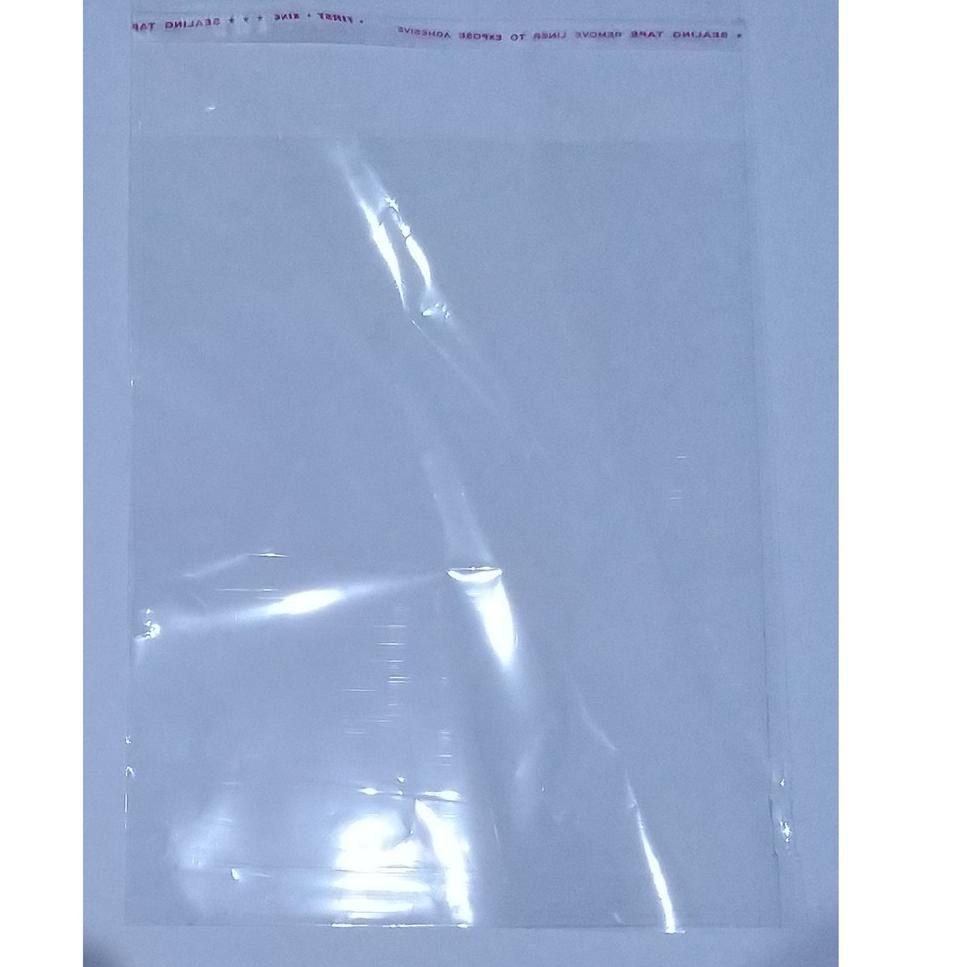 

≛89 Plastik OPP 28 x 35 cm / 100 lembar / Seal / Plastik Onlineshop / Plastik Kemasan / Plastik Pac
