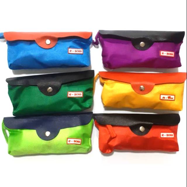 Pencil Case/Kotak Tempat Pensil Canvas EBOSS E-0149