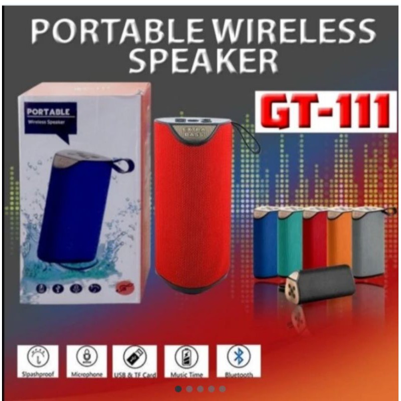 promo Speaker Bluetooth Extra Super Bass Gt 111 Music Box Speker Jbl Gt-111 berkualitas ful bass