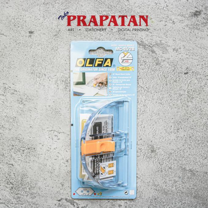 

✨BISA COD✨ Olfa 45 Degree Mount Board Cutter MC-45/2B / Cutter 45 Derajat