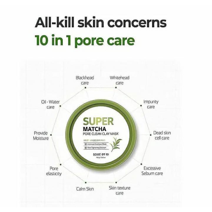 [BPOM] SOME BY MI Super Matcha Pore Clean Clay Maks 100gr | SOMEBYMI