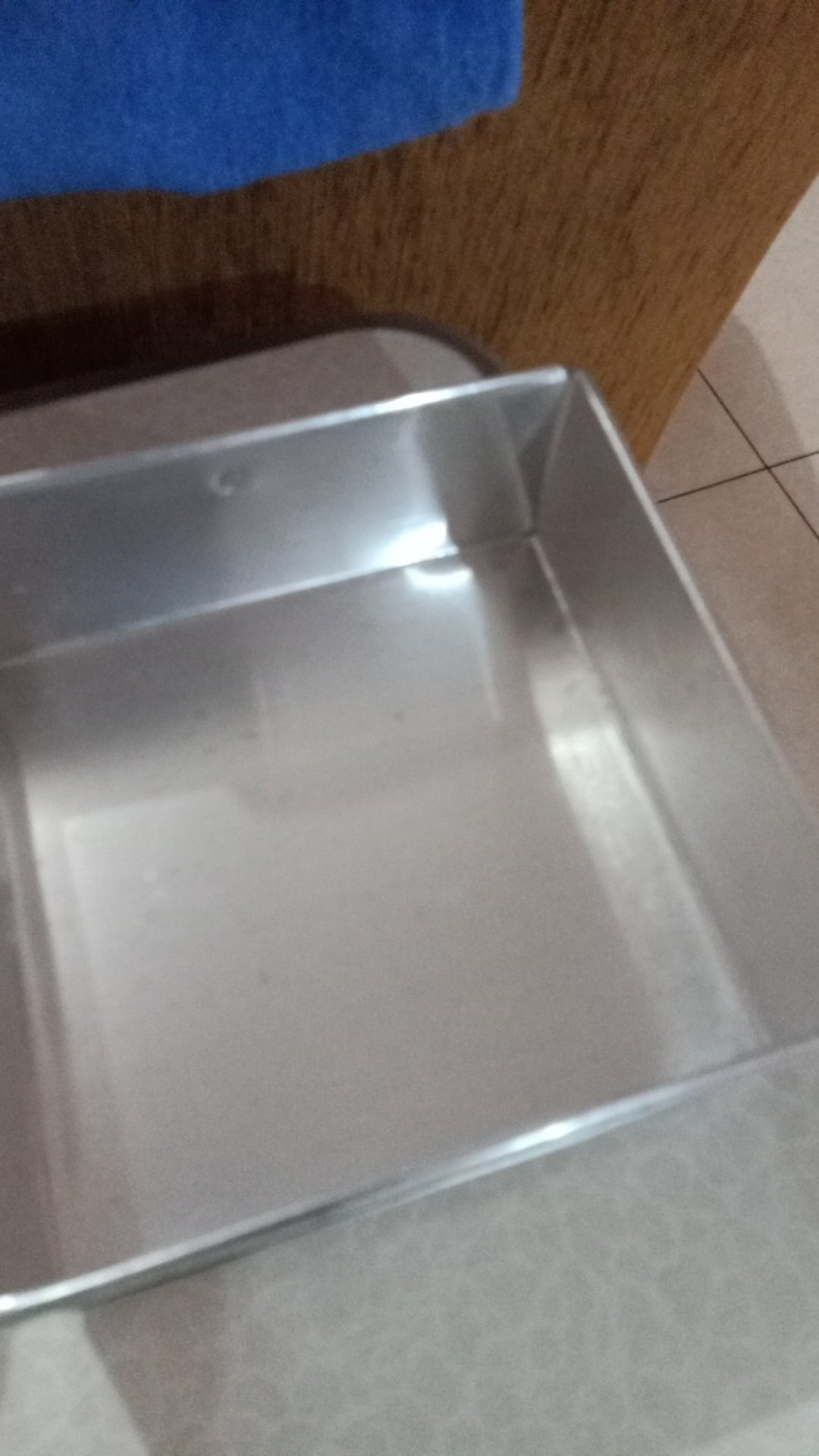 Loyang Kotak Untuk Kue Bolu Lapis Surabaya Bahan Alumunium Ukuran 18 Cm Tinggi 7 Cm