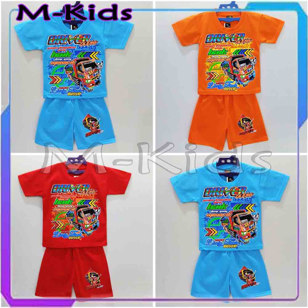 MKids88 - Baju Setelan KAOS Anak Gambar Truck Oleng / Truk Oleng