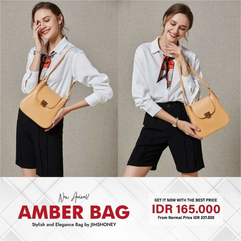 JIMS HONEY AMBER BAG TAS SELEMPANG BAHU WANITA (FREE EXCLUSIVE BOX)