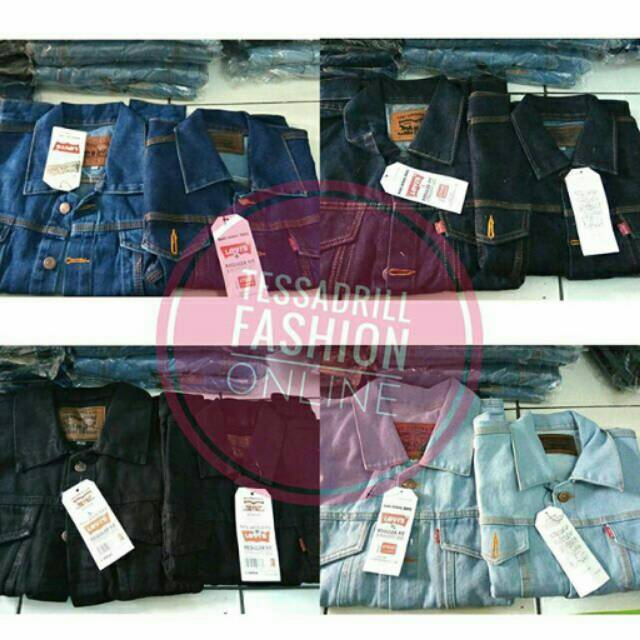 Jaket jeans couple pasangan