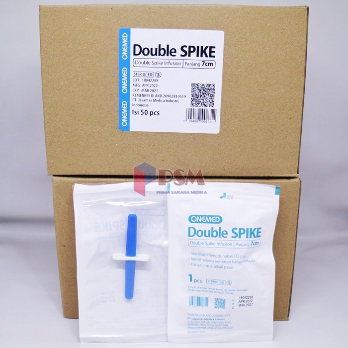 OneMed Double Spike Infusion Set /Transofix Penusuk Botol Cairan Infus