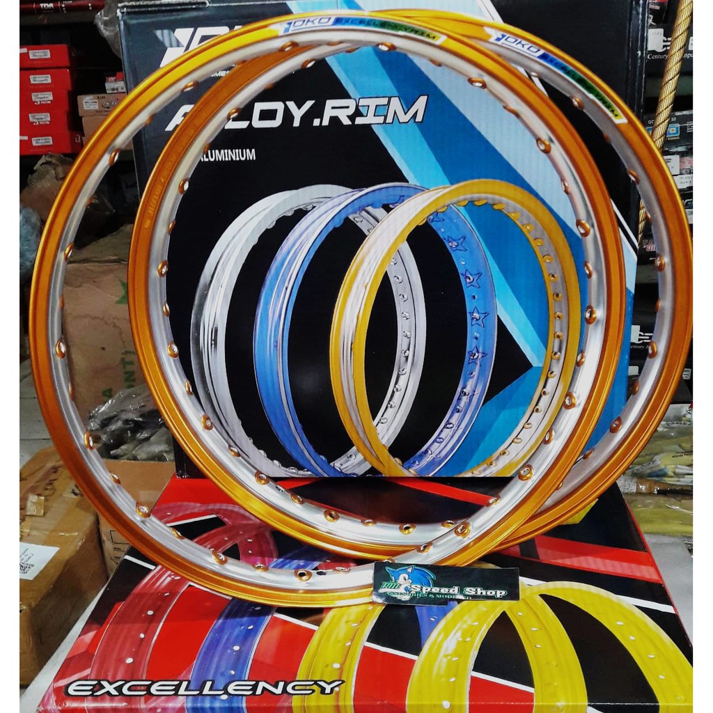 VELG YOKO TWO TONE SILVER/GOLD Ring 140x17-160x17