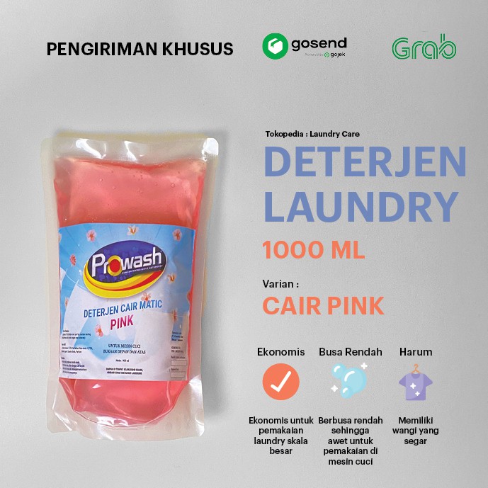 Deterjen Cair Pink Matic  1000 ML Laundry - Prowash
