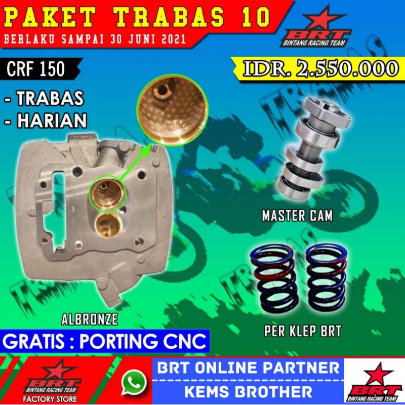 PAKET TRABAS 10 CRF 150