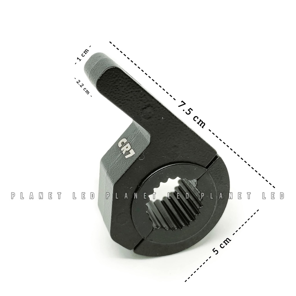 CR7 - Breket Dudukan Lampu Motor | Breket Stang Motor Crash Bar Shock Breaker | Bracket Lampu Tembak Tebal Universal-1