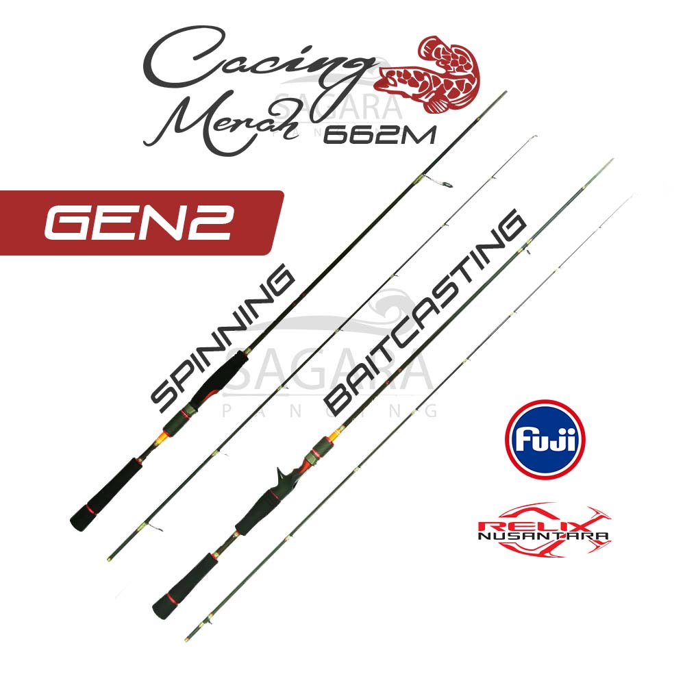 Joran Cacing Merah GEN 2 Joran Casting Joran Relix Nusantara