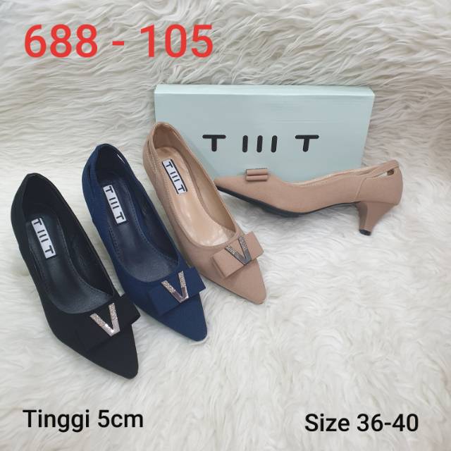 Sepatu Heels TIIIT/ 688-105/ Tinggi 5cm/ Size36-40