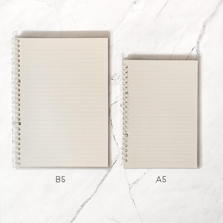 

[New Mall KM 12Ju0Bx] Panmomo Slim File Binder Notebook A5 B5 ☏