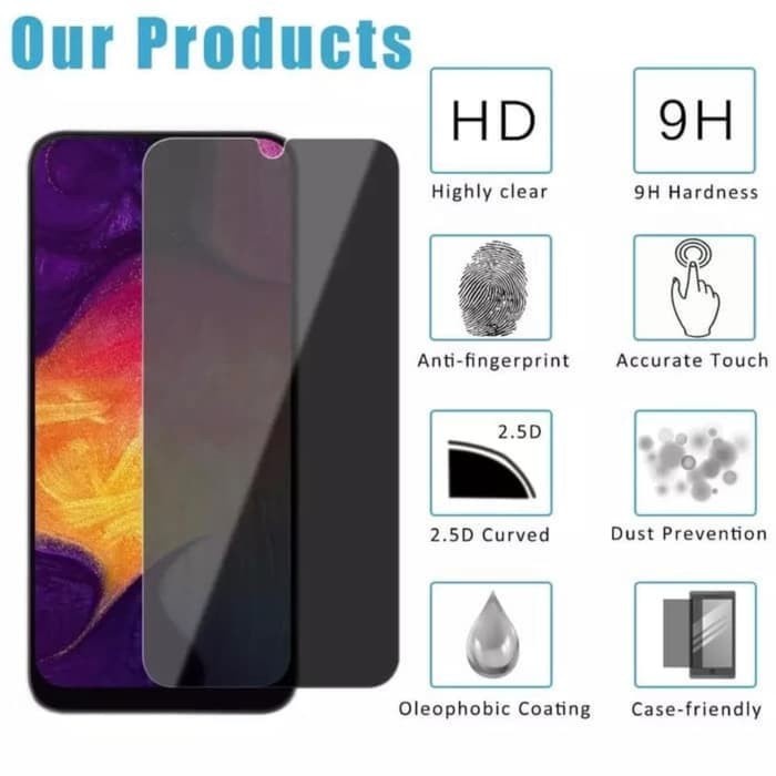 TEMPERED GLASS SPY IPHONE XS MAX - ANTI GORES SPY - FA