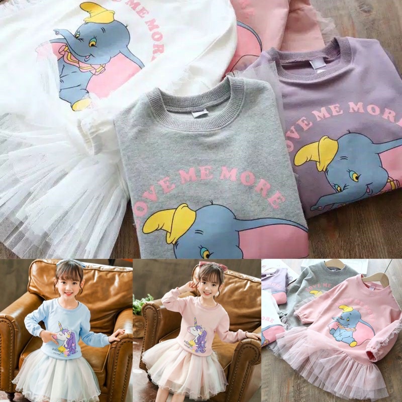 Ancore Lala Dress Tutu Anak Perempuan 1-6 tahun