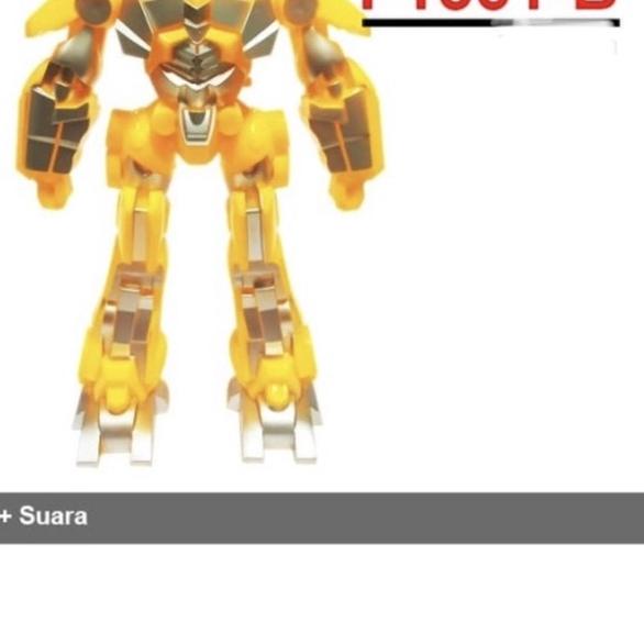 ➮ 50cm mainan robot transformer JUMBO bumblebee optimus prime nyala suara free sound light ♀