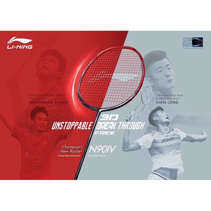 Raket BadmintonLining 3D BreakFree N90 IV Original