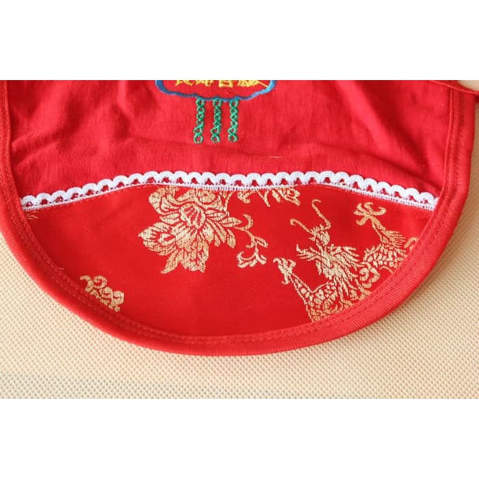 Baju Bayi Baby Bellyband 0-1 tahun Merah New Year Clothes - 0-12 Bulan