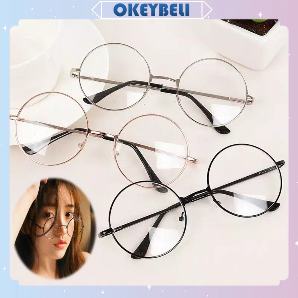 KUALITAS BERKELAS OKEY BELIKC097 KACAMATA BULAT KOREA FASHION MURAH KACAMATA FASHION KOREA IMPORT
