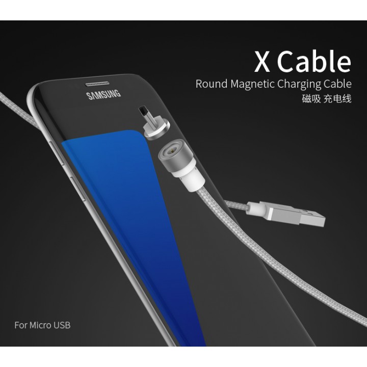 Original WSKEN X-Cable 3 in 1  (Micro USB Lightning USB Type C) - Circular Round Magnetic Charging