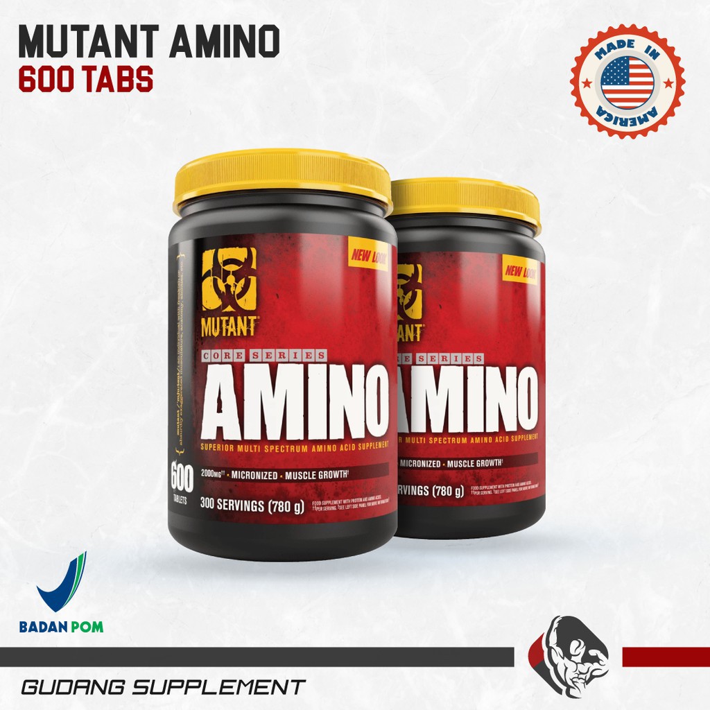 Mutant Amino 600 Tablet BPOM Mutant Amino