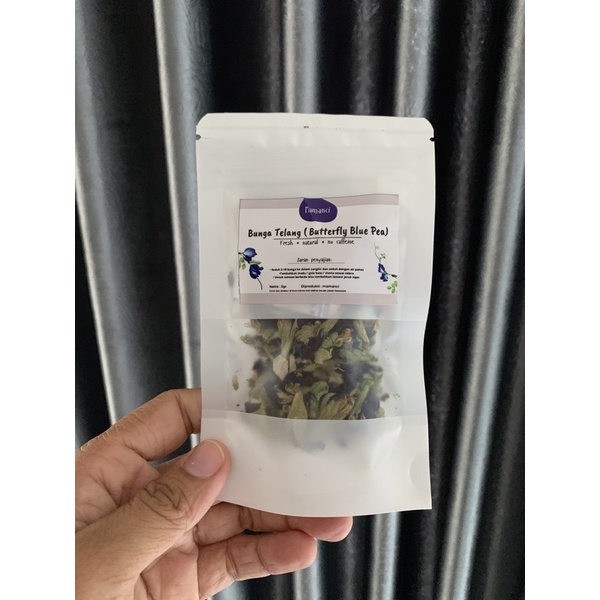 

TEH BUNGA TELANG KERING 5GR ( BUTTERFLY BLUEPEA ) PREMIUM MEMBUAT TEH BIRU YANG CANTIK