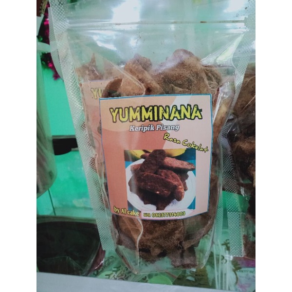 

keripik pisang cokelat fresh produksi setiap hari.