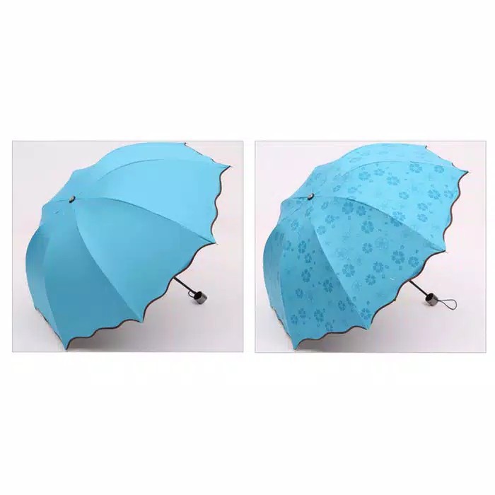 PAYUNG MAGIC UMBRELLA 3D / Payung Lipat Ajaib Motif Keluar Motif Bila Kena Air (GRATIS BUBBLE)