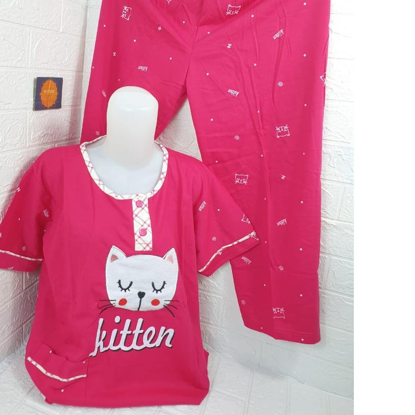 ➵ baju tidur wanita CP patricia bahan kaos 223 ◙