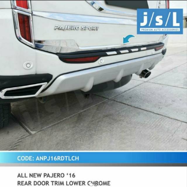 List pintu belakang bawah all new Pajero 2016/ lower door trim jsl