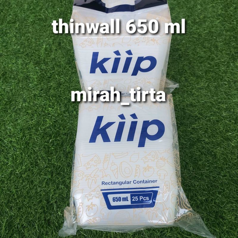 

25PCS THINWALL KIIP 650 ML . KOTAK MAKAN THINWALL TINWALL 650 ML . KOTAK CAMILAN KOTAK SALAD