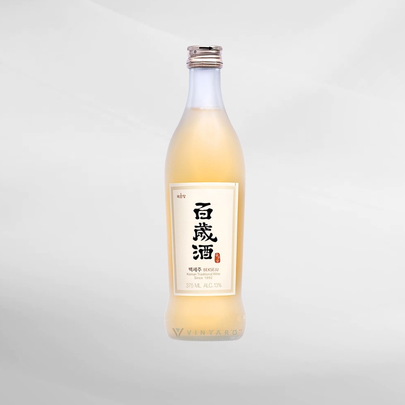 Kooksoondang Bekseju Korean Rice Wine Minuman Korea 375 ml ( Original &amp; Resmi By Vinyard )