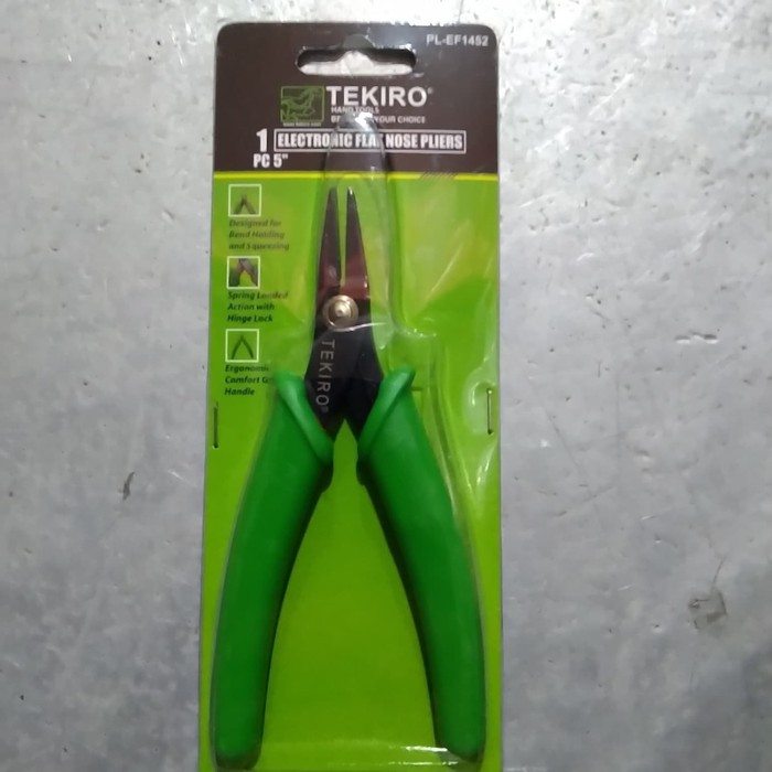 Tekiro TANG LANCIP FLAT ELEKTRONIK 5 inch TEKIRO ELECTRONIC FLAT NOSE PLIERS 5in Tekiro PL-EF1452