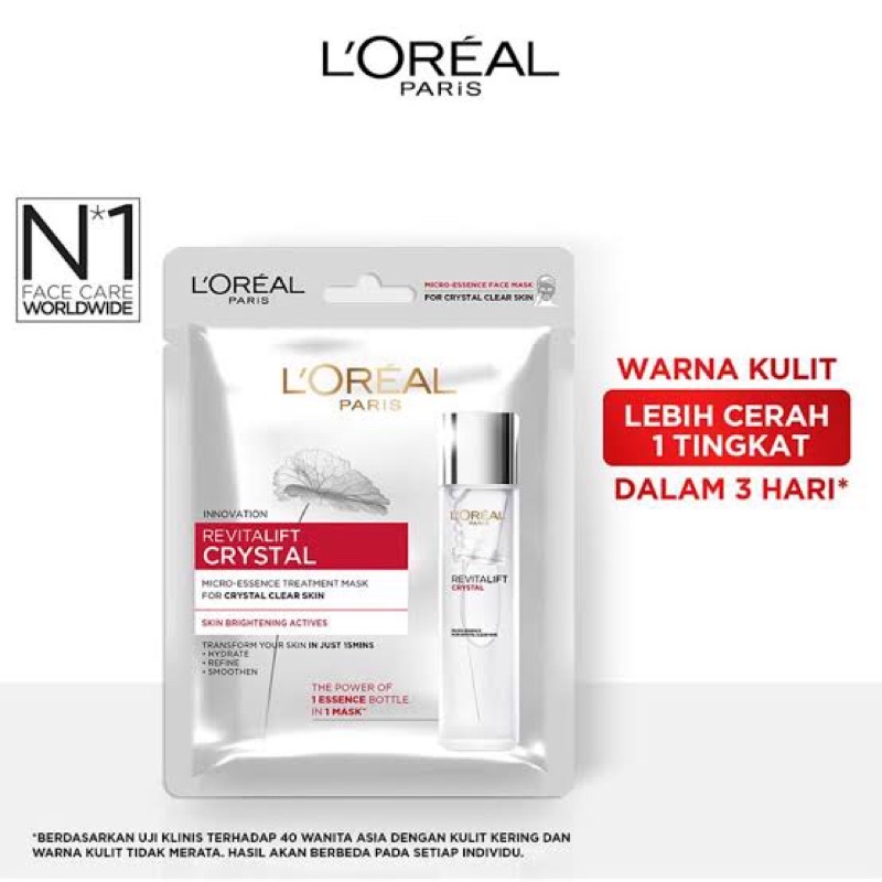 L'Oreal Paris Revitalift Crystal Micro Essence Serum Mask Loreal