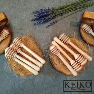 Natural Wood Honey Dipper/ Sendok Madu