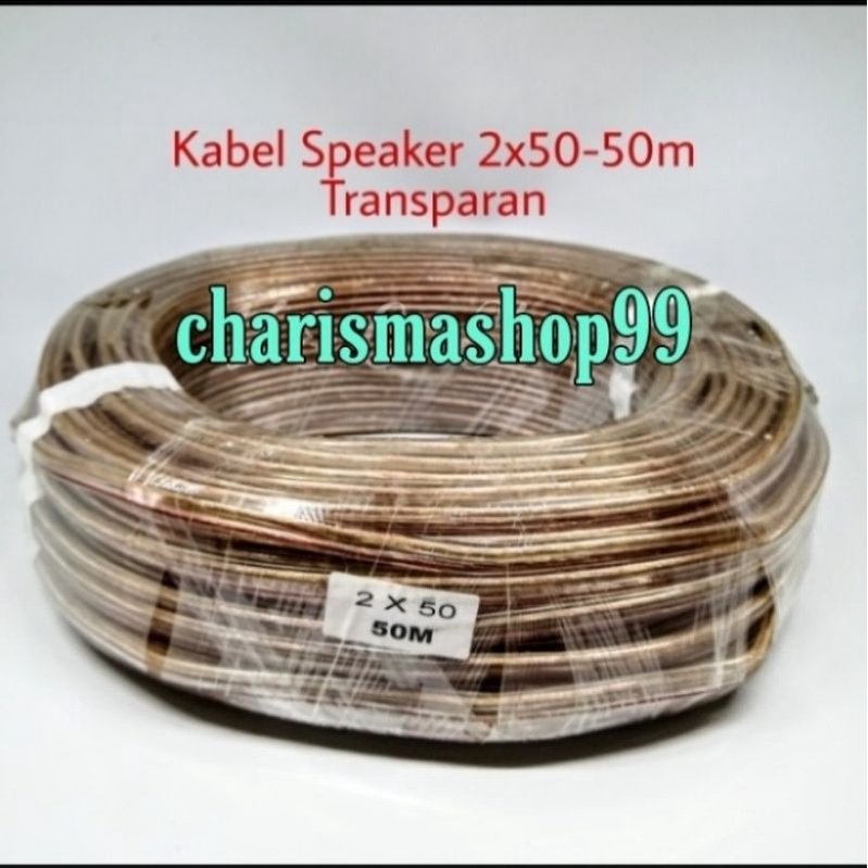 kabel speaker 2x50 panjang 50meter - transfaran