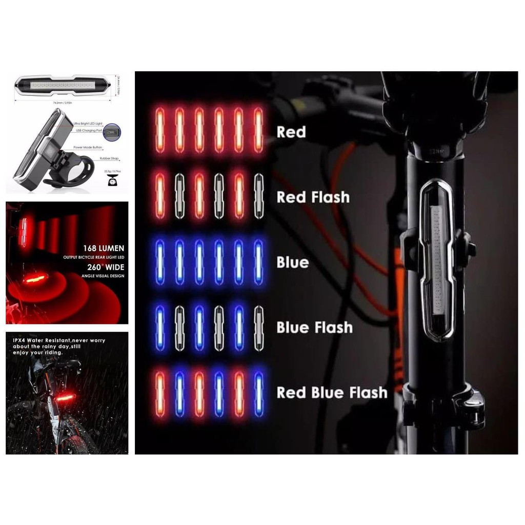 lampu belakang sepeda led. lampu sepeda terang