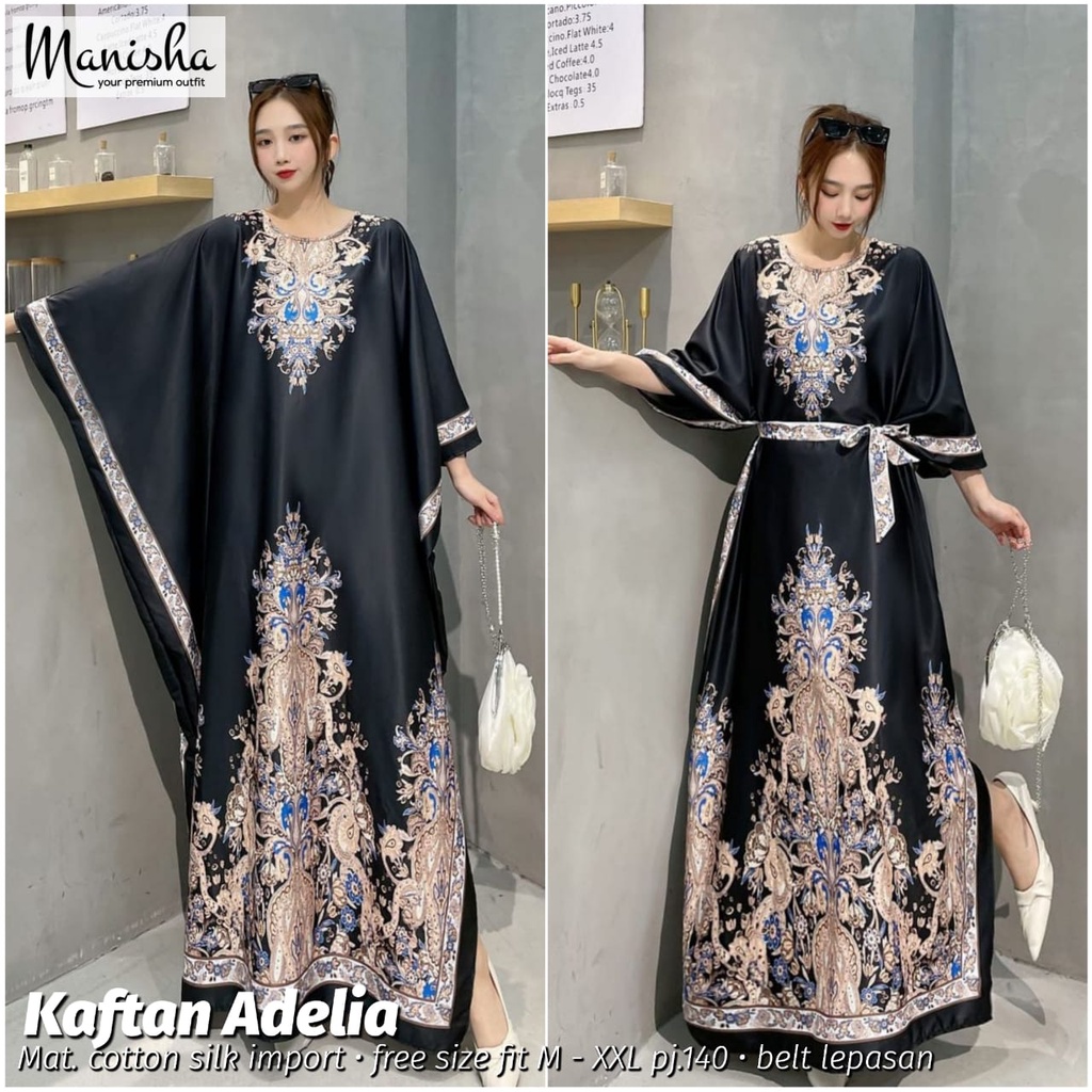 ALICE ADELIA ARMANI AUDREY BALQIS CLARETA DIVA QIARA RAIYA SYAKIRA KAFTAN BY MANISHA | GAMIS KAFTAN 