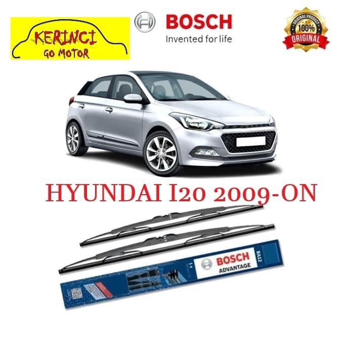 WIPER HYUNDAI I20 2009-ON BOSCH ADVANTAGE 24&quot; &amp; 16&quot; SEPASANG WIPER