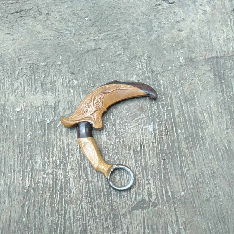 Alat Peraga Silat Pisau KARAMBIT Ukir,/ Krambit, Latihan silat (COD)